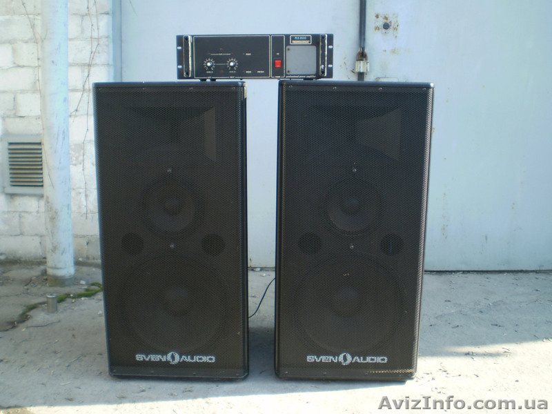 2 колонки SVEN 9153 (250W) + усилитель к ним - <ro>Изображение</ro><ru>Изображение</ru> #1, <ru>Объявление</ru> #206624