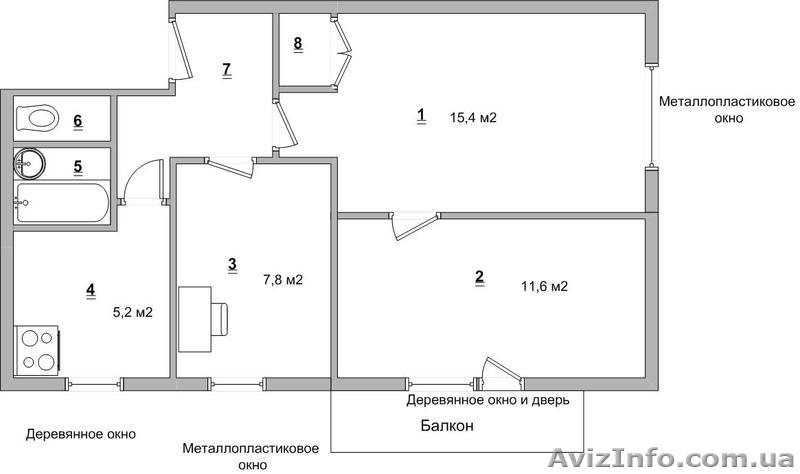 Продаю 3-х комнатную квартиру в Запорожье недорого и бістро - <ro>Изображение</ro><ru>Изображение</ru> #1, <ru>Объявление</ru> #236245