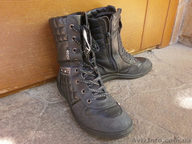 Продам зимние сапоги б/у ''ecco'' для девочки р.35 - <ro>Изображение</ro><ru>Изображение</ru> #1, <ru>Объявление</ru> #399632