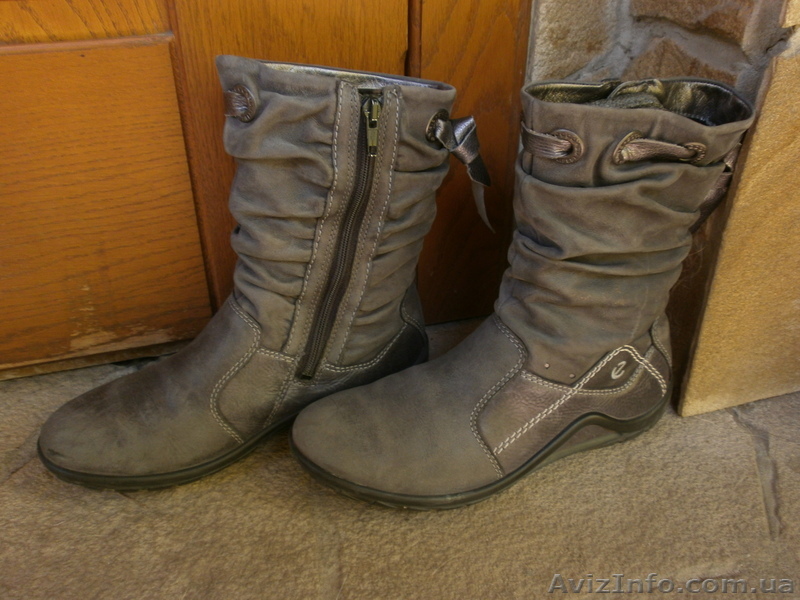 Продам сапоги б/у "ecco" осенние в отличном состоянии - <ro>Изображение</ro><ru>Изображение</ru> #1, <ru>Объявление</ru> #399648