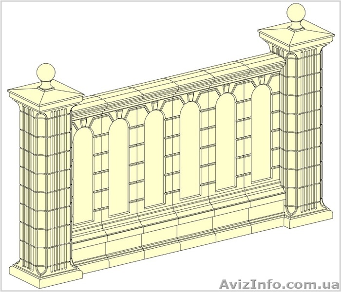 Межколонные секции, забор Запорожье - <ro>Изображение</ro><ru>Изображение</ru> #1, <ru>Объявление</ru> #694502