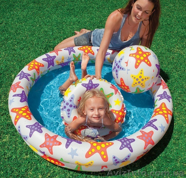 Надувной набор: бассейн+круг+мяч Intex 59460 - <ro>Изображение</ro><ru>Изображение</ru> #1, <ru>Объявление</ru> #931013