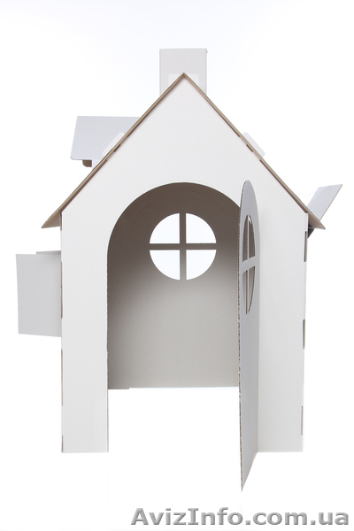 Детский домик для рисования из гофрокартона. - <ro>Изображение</ro><ru>Изображение</ru> #1, <ru>Объявление</ru> #1021035
