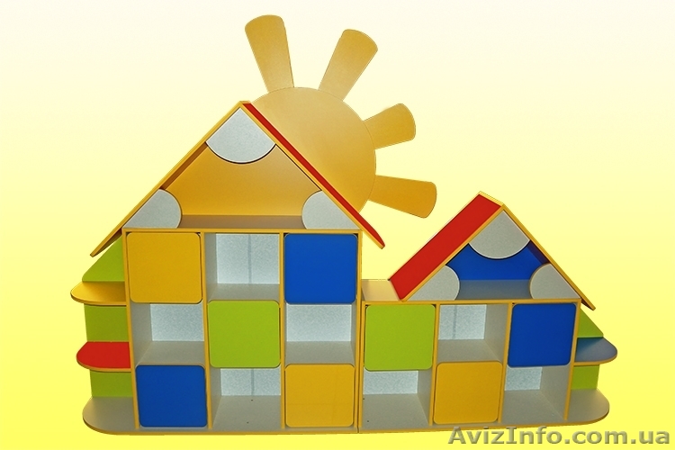 Стенка детская "Домик", Мебель для детского сада - <ro>Изображение</ro><ru>Изображение</ru> #1, <ru>Объявление</ru> #1126953