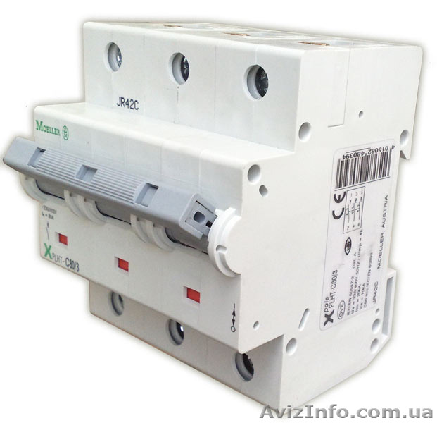 Автоматический выключатель Moeller/Eaton PLHT-C80/3 (248039)  служит для aвтомат - <ro>Изображение</ro><ru>Изображение</ru> #1, <ru>Объявление</ru> #1274357