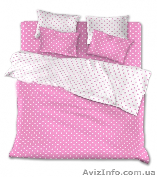 Комплекты постельного белья недорого – Розовые горохи  - <ro>Изображение</ro><ru>Изображение</ru> #1, <ru>Объявление</ru> #1342185