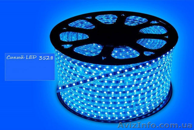 Светодиодный дюралайт led 3528 синий, 100 метров - <ro>Изображение</ro><ru>Изображение</ru> #1, <ru>Объявление</ru> #1493021