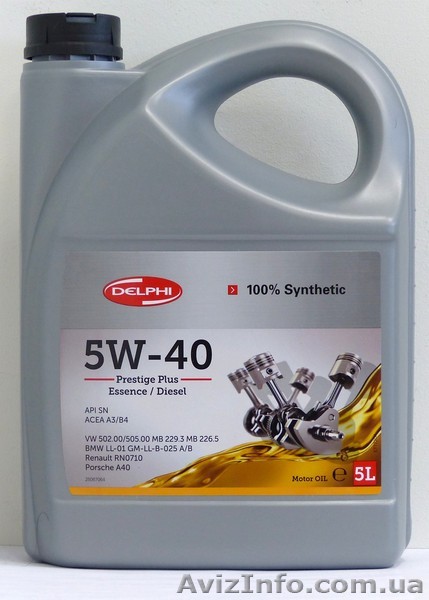 Масло моторне DELPHI PRESTIGE PLUS 5W-40 5  - <ro>Изображение</ro><ru>Изображение</ru> #1, <ru>Объявление</ru> #1615076