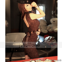 Кружевное коричневое платье - <ro>Изображение</ro><ru>Изображение</ru> #1, <ru>Объявление</ru> #534331