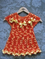 Платье детское ручной вязки - <ro>Изображение</ro><ru>Изображение</ru> #1, <ru>Объявление</ru> #696202