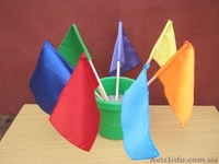 Флажки детские,сигнальные,цветные с деревянной ручкой - <ro>Изображение</ro><ru>Изображение</ru> #3, <ru>Объявление</ru> #778764