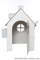 Десткий домик для рисования из гофрокартона. - <ro>Изображение</ro><ru>Изображение</ru> #2, <ru>Объявление</ru> #1021030