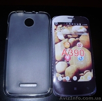 Белый матовый силиконовый чехол для Lenovo A390 IdeaPhone - <ro>Изображение</ro><ru>Изображение</ru> #1, <ru>Объявление</ru> #1459125