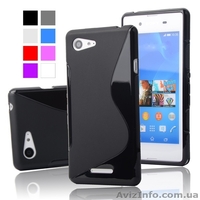 силиконовый S-line TPU чехол Sony Xperia E3 D2203 D2206 D2243 D2202 - <ro>Изображение</ro><ru>Изображение</ru> #1, <ru>Объявление</ru> #1459090