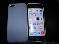 Силиконовый матовый белый TPU чехол iPhone 5C - <ro>Изображение</ro><ru>Изображение</ru> #1, <ru>Объявление</ru> #1457146