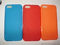 Стильный силиконовый цветной TPU чехол iPhone 5 5S - <ro>Изображение</ro><ru>Изображение</ru> #1, <ru>Объявление</ru> #1459105