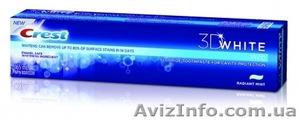 Отбеливающая зубная паста Crest 3D White Vivid Toothpaste 164g. 