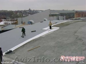 выполняем работы по мягкой кровле,  ПВХ мембрана,  еврорубероид