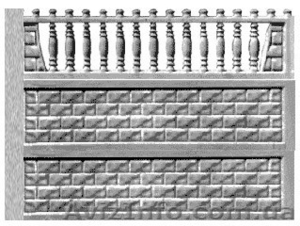 Бетонные заборы, ограды, еврозаборы в Запорожье. - <ro>Изображение</ro><ru>Изображение</ru> #2, <ru>Объявление</ru> #627918