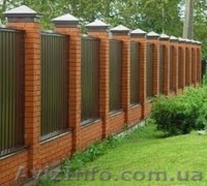 Заборы из профлиста Козелецкий район,  изготовление,  установка