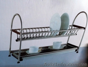 Сушилка для посуды 2-уровневая нержавеющая сталь.Качество.  - <ro>Изображение</ro><ru>Изображение</ru> #1, <ru>Объявление</ru> #1092987