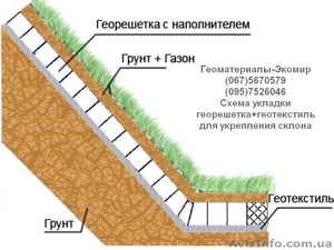Укрепление склона георешеткой - <ro>Изображение</ro><ru>Изображение</ru> #1, <ru>Объявление</ru> #1102156
