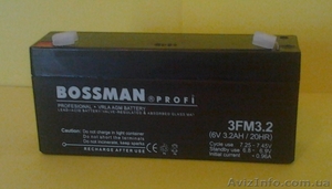 аккумулятор 6v 3.2Ah (6в 3.2Ач) для весов bossman profi - <ro>Изображение</ro><ru>Изображение</ru> #1, <ru>Объявление</ru> #1162066
