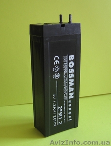 Аккумуляторная батарея 4v 1.2ah (4в 1.2ач) bossman profi для фонарика - <ro>Изображение</ro><ru>Изображение</ru> #1, <ru>Объявление</ru> #1234205