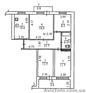 4х комнатная квартира (12 квартал)
