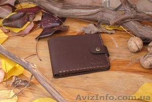 Авторське портмоне,  гаманець ручної роботи,  натуральна шкіра. MiroS