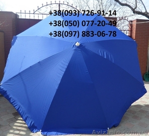 Торговый зонт 8 спиц синий - <ro>Изображение</ro><ru>Изображение</ru> #3, <ru>Объявление</ru> #1402853
