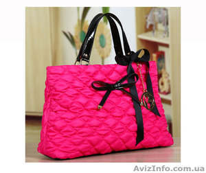 Большая осенняя женская розовая сумка из текстиля стеганной текстуры - <ro>Изображение</ro><ru>Изображение</ru> #1, <ru>Объявление</ru> #1457614
