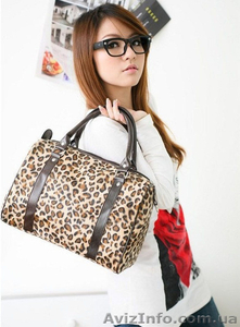 Стильная и удобная велюровая женская сумка под леопард - <ro>Изображение</ro><ru>Изображение</ru> #2, <ru>Объявление</ru> #1457612