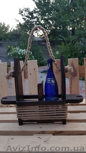 Подарок для настоящих мужчин. Ящик из дерева для винных бутылок в оригинальном и - <ro>Изображение</ro><ru>Изображение</ru> #1, <ru>Объявление</ru> #1630178