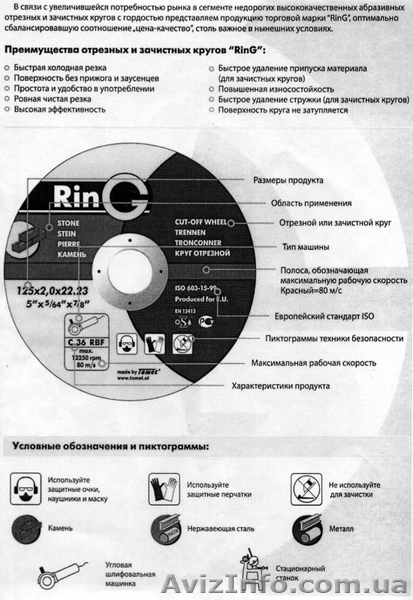 Зачистные  круги  торговой марки «RinG» (РинГ) (Австрия). Все размеры. - <ro>Изображение</ro><ru>Изображение</ru> #2, <ru>Объявление</ru> #252705