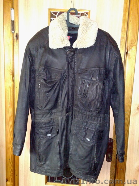 Куртка кожаная зимняя мужская - <ro>Изображение</ro><ru>Изображение</ru> #1, <ru>Объявление</ru> #535026