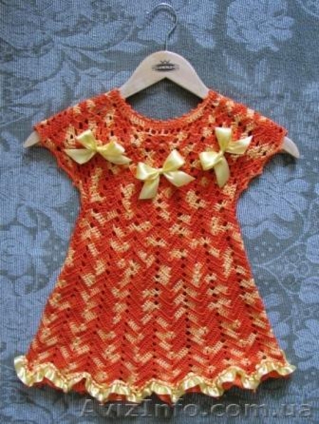 Платье детское ручной вязки - <ro>Изображение</ro><ru>Изображение</ru> #1, <ru>Объявление</ru> #696202