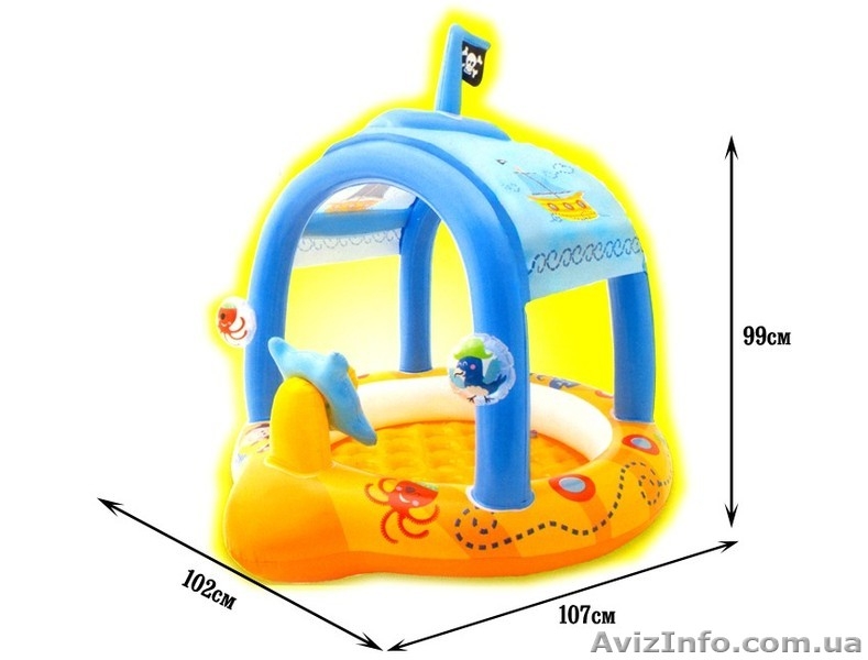 Детский надувной бассейн Маленький капитан Intex 57426 - <ro>Изображение</ro><ru>Изображение</ru> #2, <ru>Объявление</ru> #931011