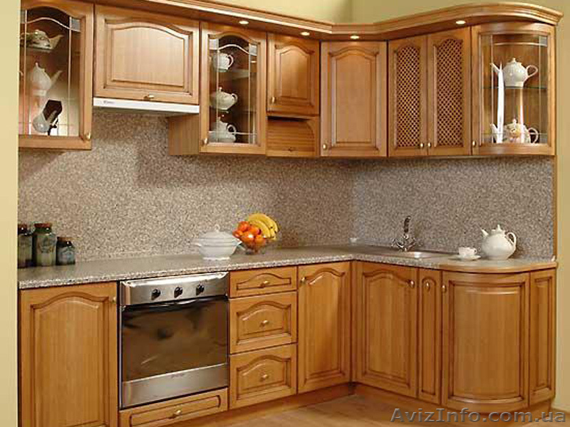 Кухни из натурального дерева под заказ недорого от производителя в Запорожье - <ro>Изображение</ro><ru>Изображение</ru> #3, <ru>Объявление</ru> #993308