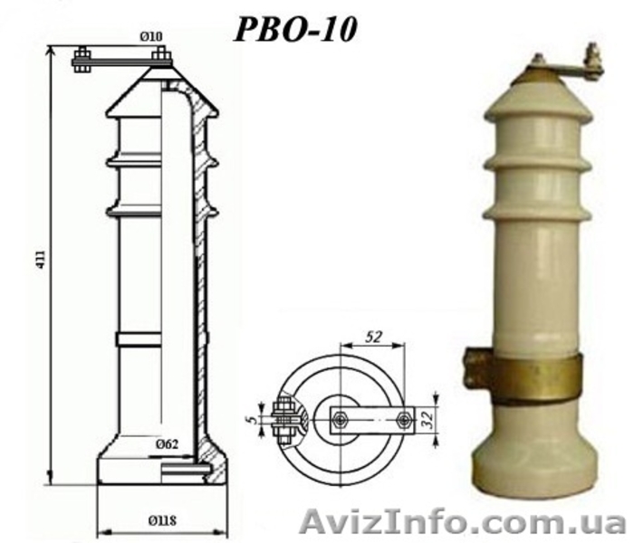 Разрядники вентильные РВО, РВС, РВН - <ro>Изображение</ro><ru>Изображение</ru> #1, <ru>Объявление</ru> #1019596