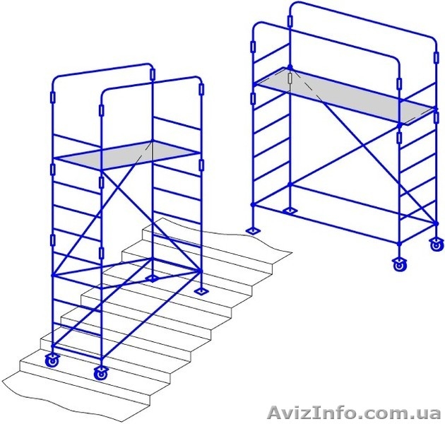 Вышки-туры передвижные на колесах высотой до 17,3 м - <ro>Изображение</ro><ru>Изображение</ru> #5, <ru>Объявление</ru> #1054417
