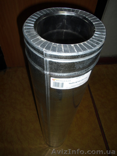Труба для дымохода нержавеющая ф120 (нерж 0,8мм.) - <ro>Изображение</ro><ru>Изображение</ru> #1, <ru>Объявление</ru> #1248494