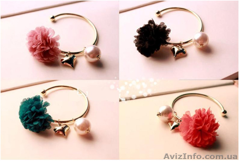   Браслет с жемчугом и шифоном   - <ro>Изображение</ro><ru>Изображение</ru> #2, <ru>Объявление</ru> #1459151