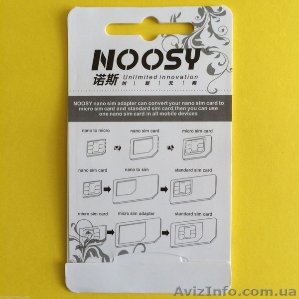 переходник адаптер 4в1 SIM (Mini SIM)-Micro SIM-Nano SIM, скрепка - <ro>Изображение</ro><ru>Изображение</ru> #2, <ru>Объявление</ru> #1458431