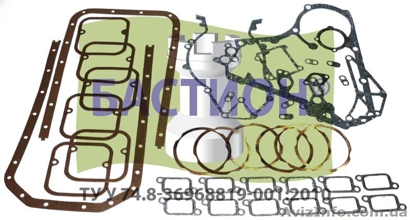 Набор прокладок с РТИ двигателя ГАЗ - <ro>Изображение</ro><ru>Изображение</ru> #4, <ru>Объявление</ru> #1520220