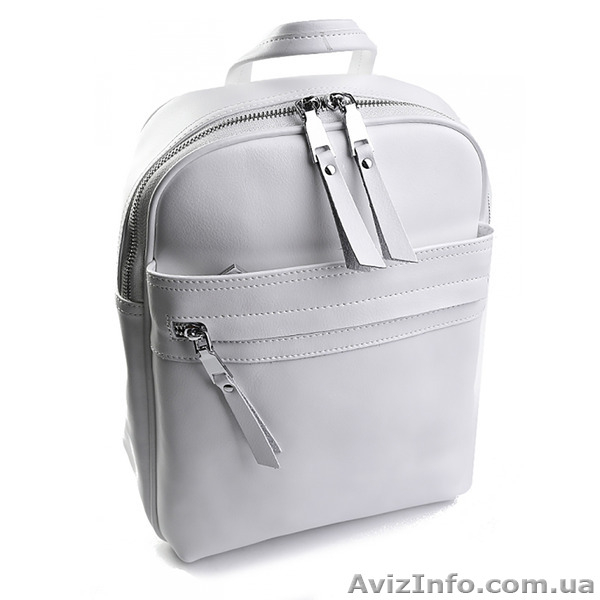Рюкзак женский кожаный Victoria белый - <ro>Изображение</ro><ru>Изображение</ru> #2, <ru>Объявление</ru> #1568230