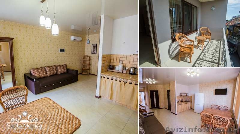 Отдых у моря «Santa Monica» Бирючий остров пгт. Кирилловка - <ro>Изображение</ro><ru>Изображение</ru> #2, <ru>Объявление</ru> #1563844