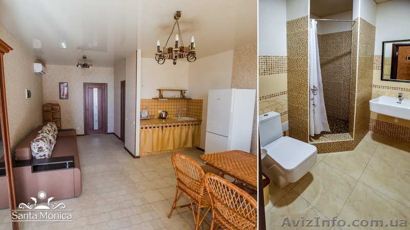 Отдых у моря «Santa Monica» Бирючий остров пгт. Кирилловка - <ro>Изображение</ro><ru>Изображение</ru> #4, <ru>Объявление</ru> #1563844