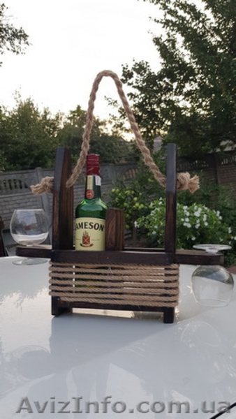 Подарок для настоящих мужчин. Ящик из дерева для винных бутылок в оригинальном и - <ro>Изображение</ro><ru>Изображение</ru> #2, <ru>Объявление</ru> #1630178