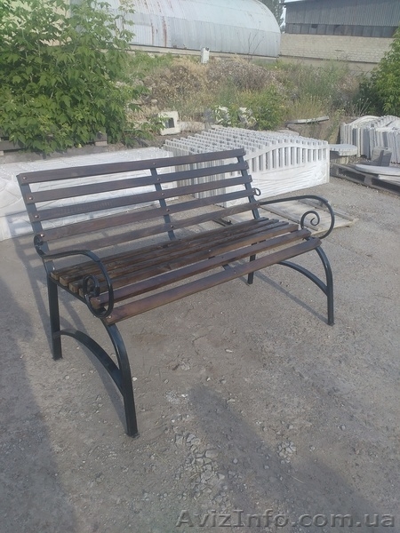 Скамейка садовая, лавочка парковая, кованная скамья  для сада, дачи, л - <ro>Изображение</ro><ru>Изображение</ru> #2, <ru>Объявление</ru> #1642448
